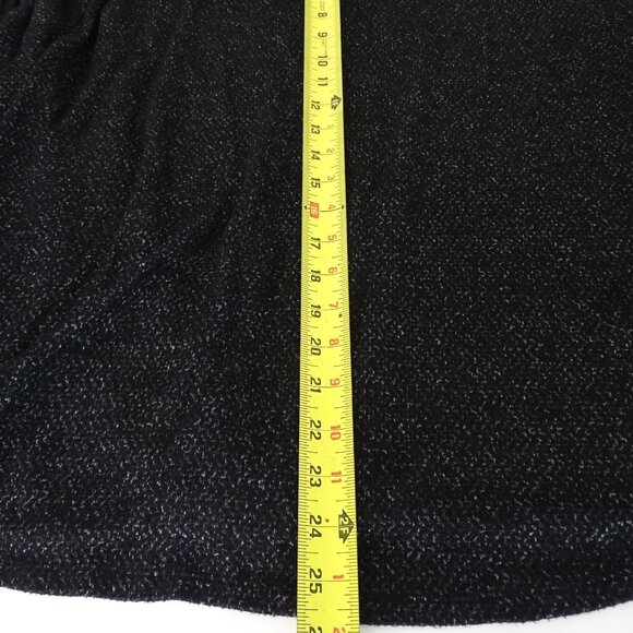 Bobeau Black Gray Long Sleeve Knit Top Shirt Women Size 2X Twist Front Hem - Picture 9 of 9